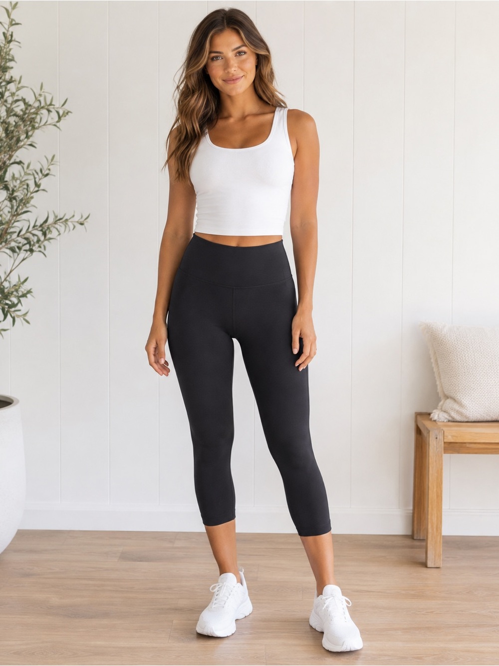 HeyNuts Cropped Leggings Black